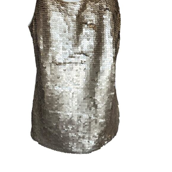 Mossimo Y2K Gold Sequined Tank Size Small - Picture 3 of 8